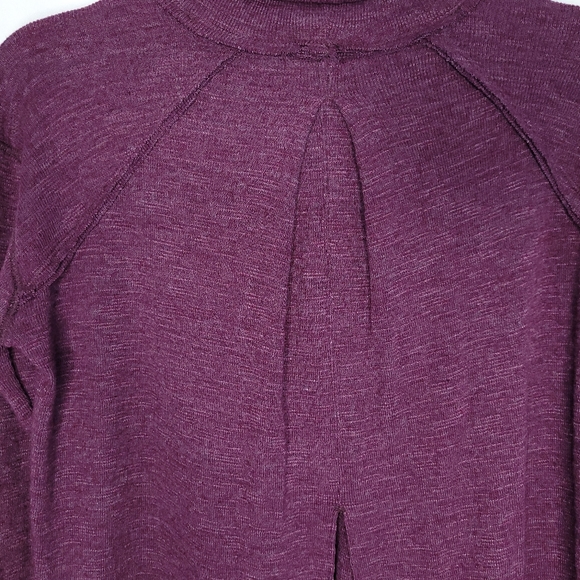 FREE PEOPLE WE THE FREE Split Back Turtleneck Long Sleeve Women's Top XS - Picture 9 of 12